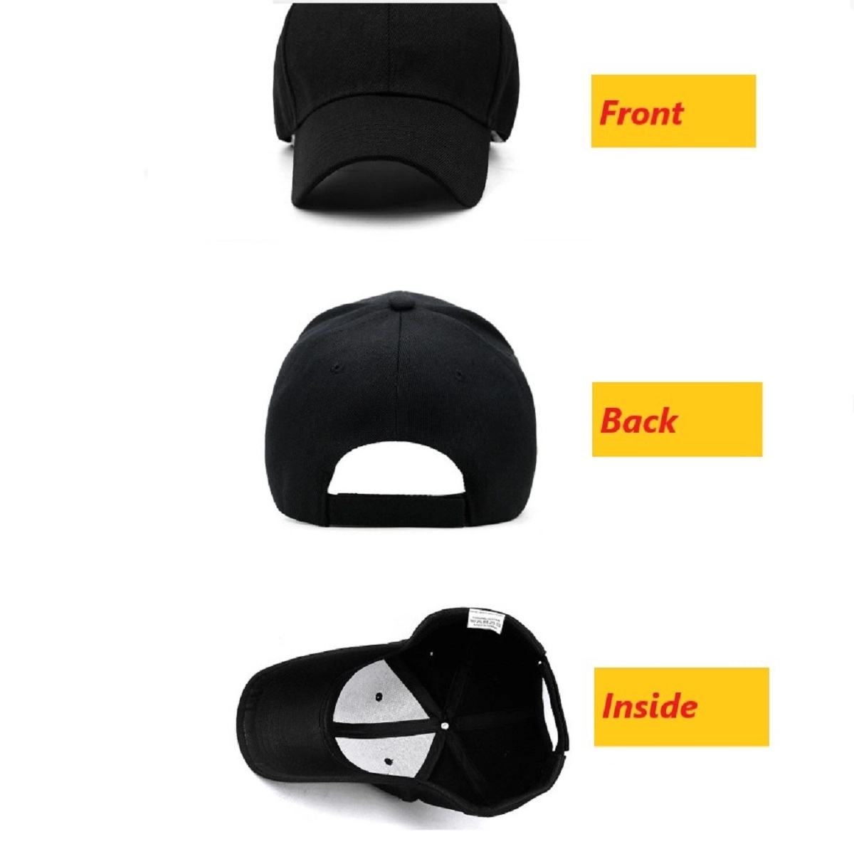 Baseball Cap for Men Women Classic Hat MOQ 100PCS 4