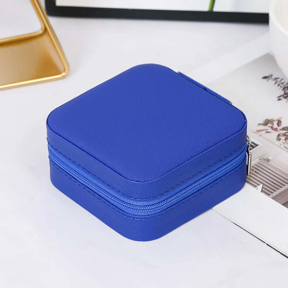 Portable Travel PU Jewelry Box Case Storage Organizer Holder 10