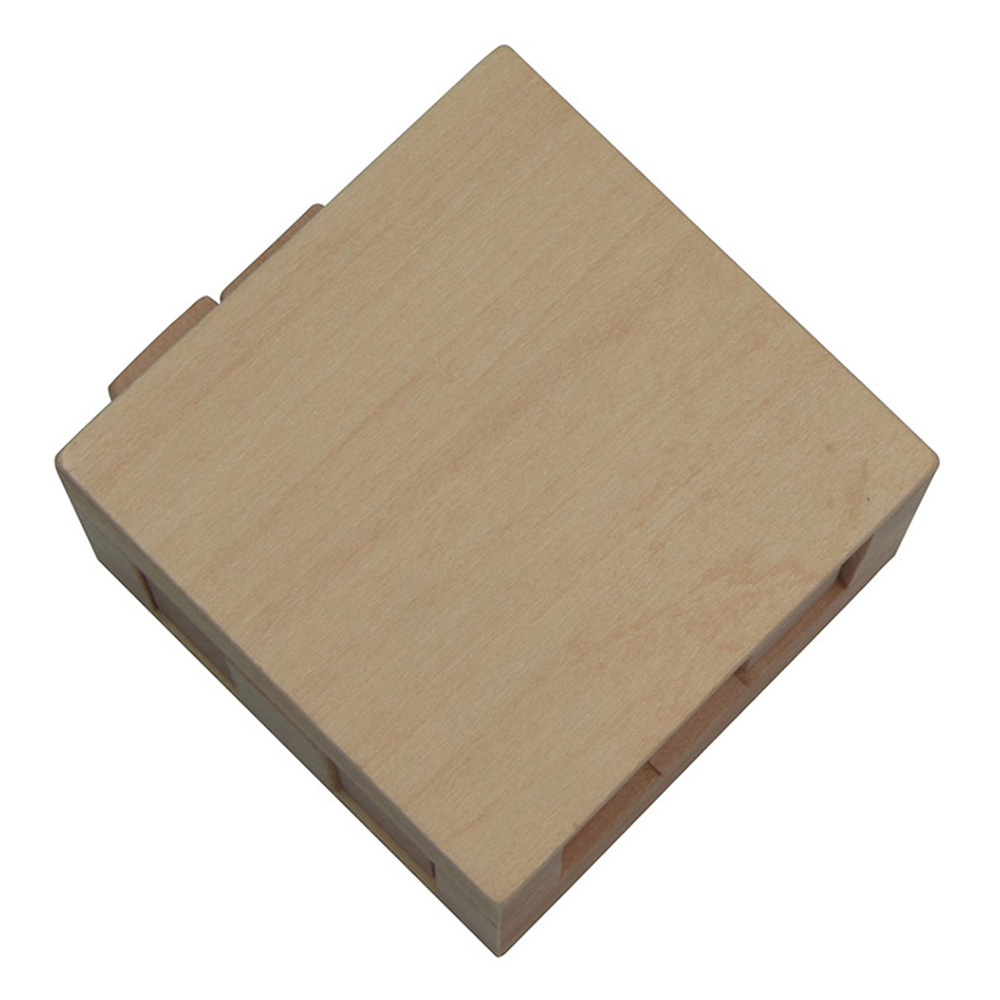 Wooden Sliding Cube Puzzle 3