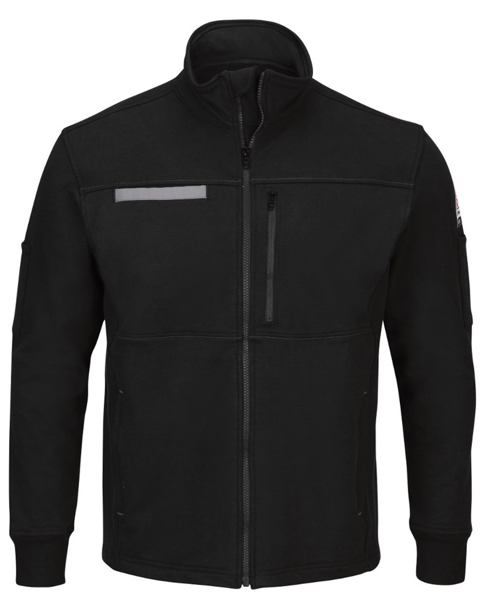 Zip Front Fleece Jacket-Cotton /Spandex Blend