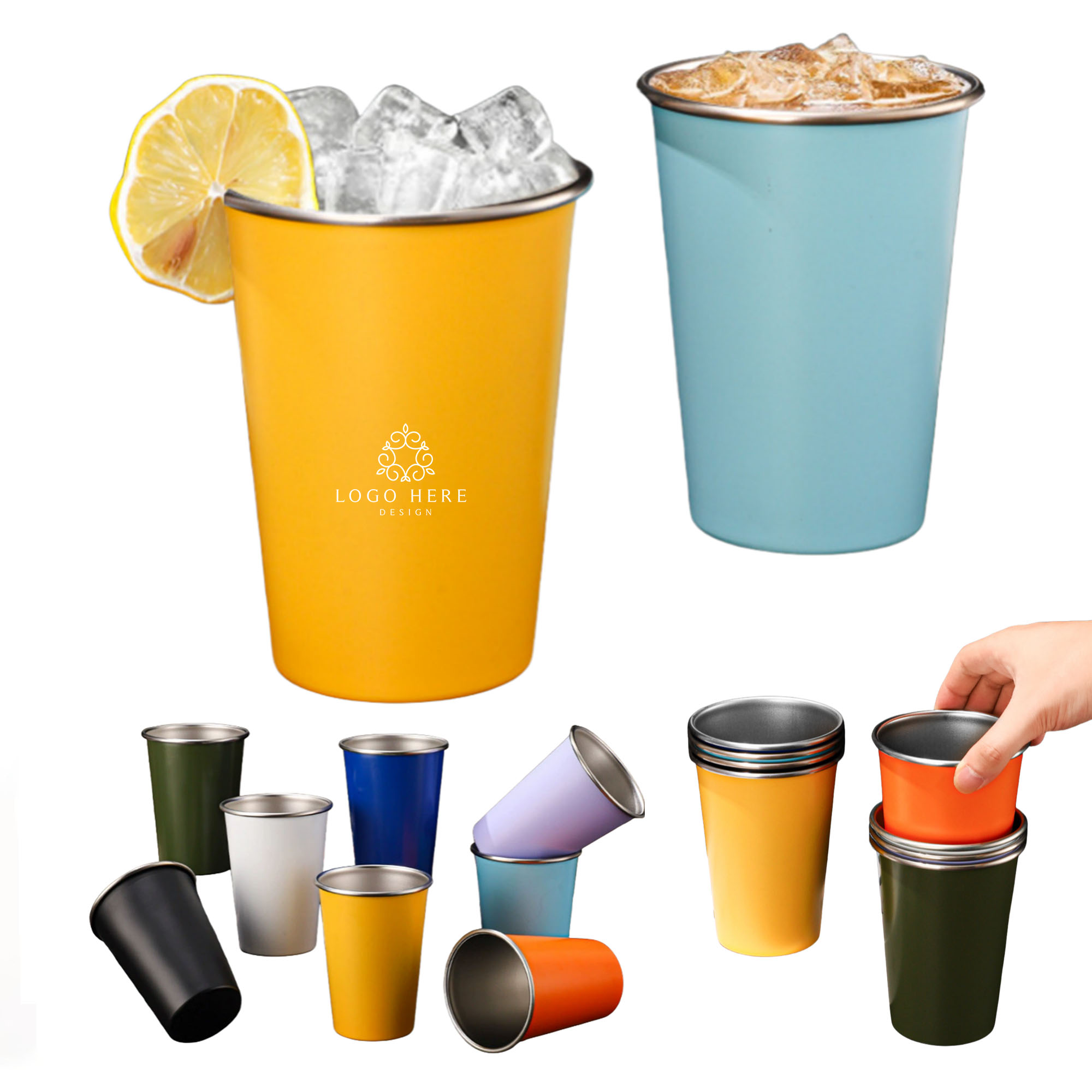 17 oz Stainless Steel Pint Cup 1
