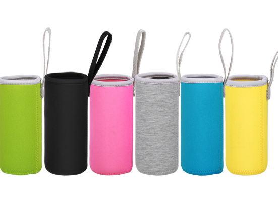 Neoprene Beverage Cooler with Strap, custom koozie with logo imprint 4