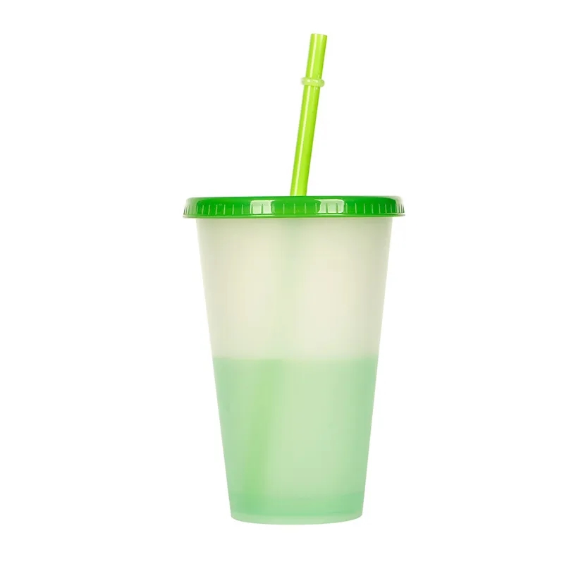 16 oz Color Changing Stadium Cups with Lid and Straw 7
