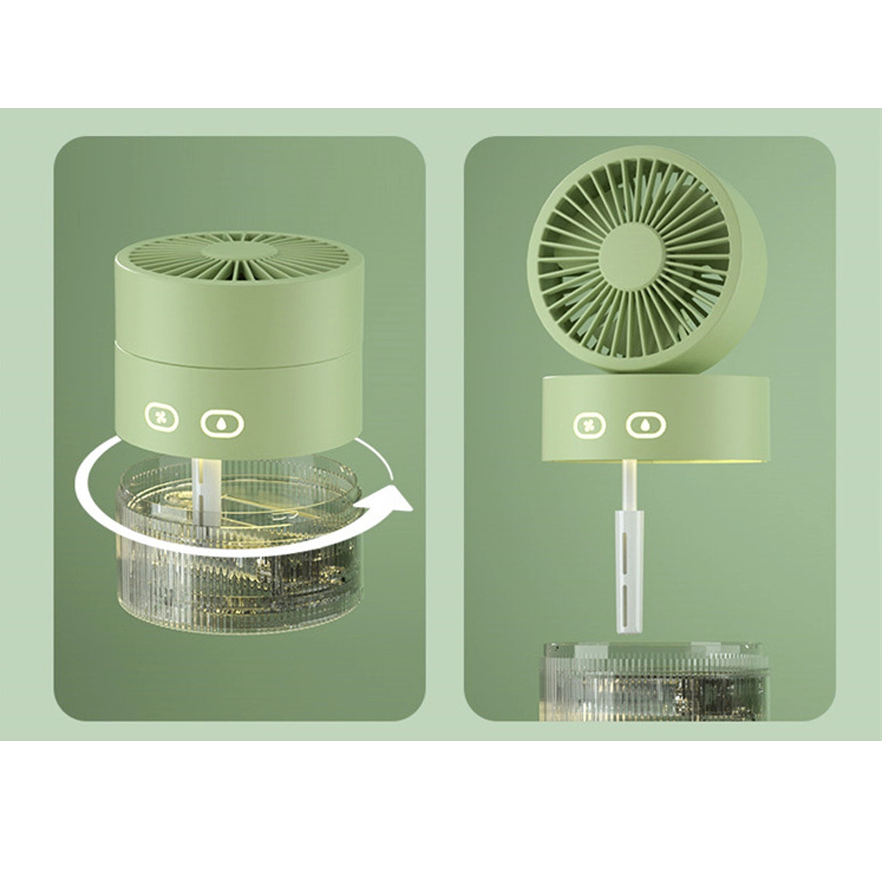 Usb Portable Spray Desk Fan Smart Humidifier 3 Speed 5