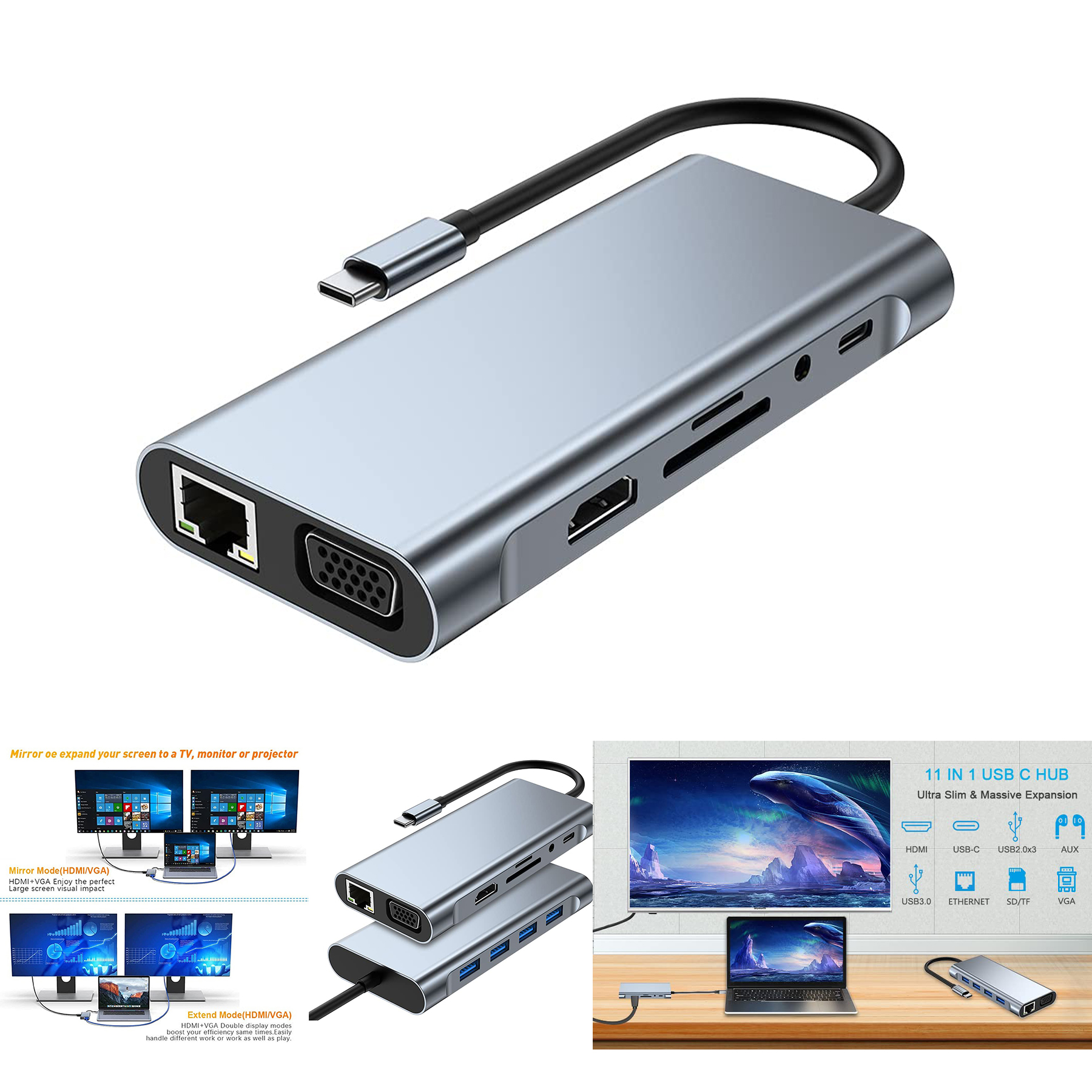 11 in 1 USB C Hub 2