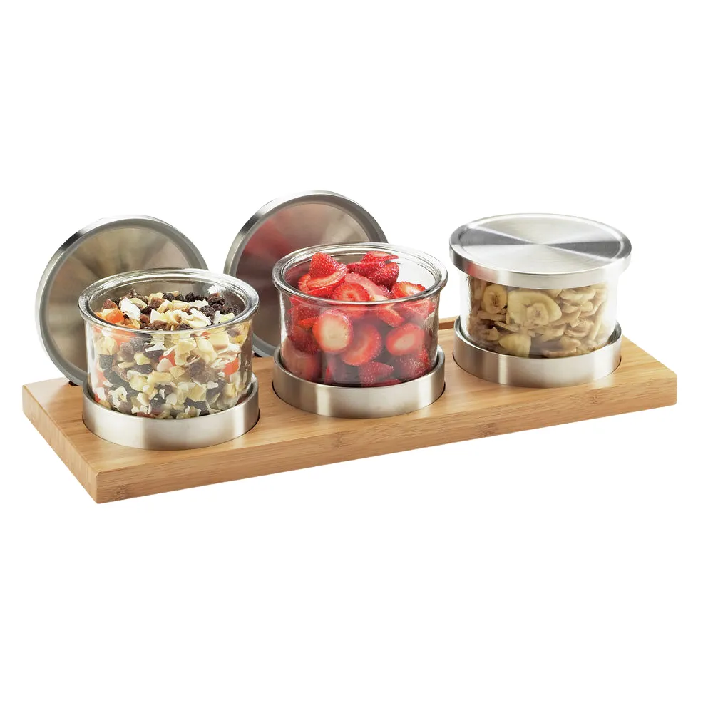 16oz. Bamboo Mixology Jar Garnish Tray 3