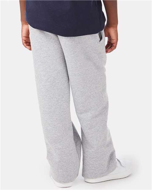 Youth Powerblend® Open-Bottom Sweatpants with Pockets - P890 4