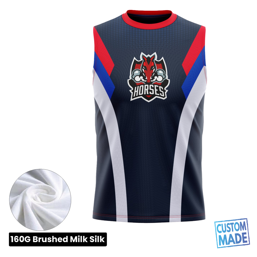 Unisex & Kids' Sublimation Sleeveless T-Shirt - 160G Brushed 4
