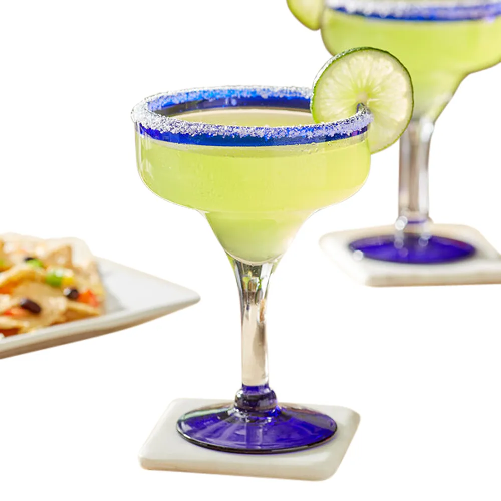 Handblown Mexican Margarita Glass 2