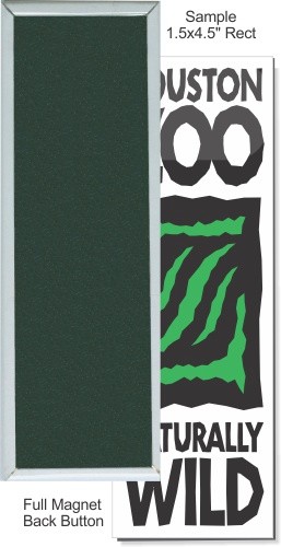 Full Magnet 1 1/2 Inch X 4 1/2 Inch Rectangular Button 2