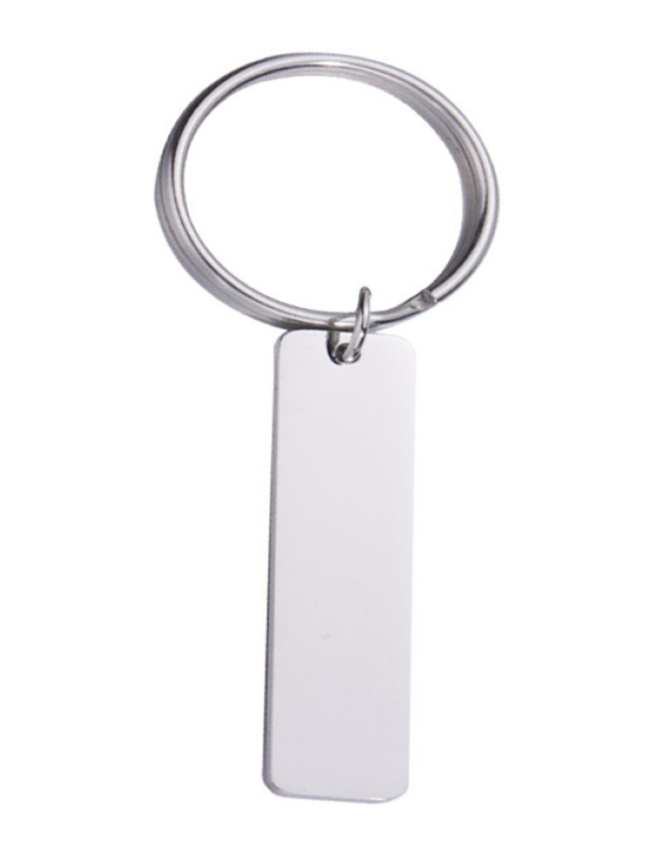 Stainless Steel Rectangular Keychain 2