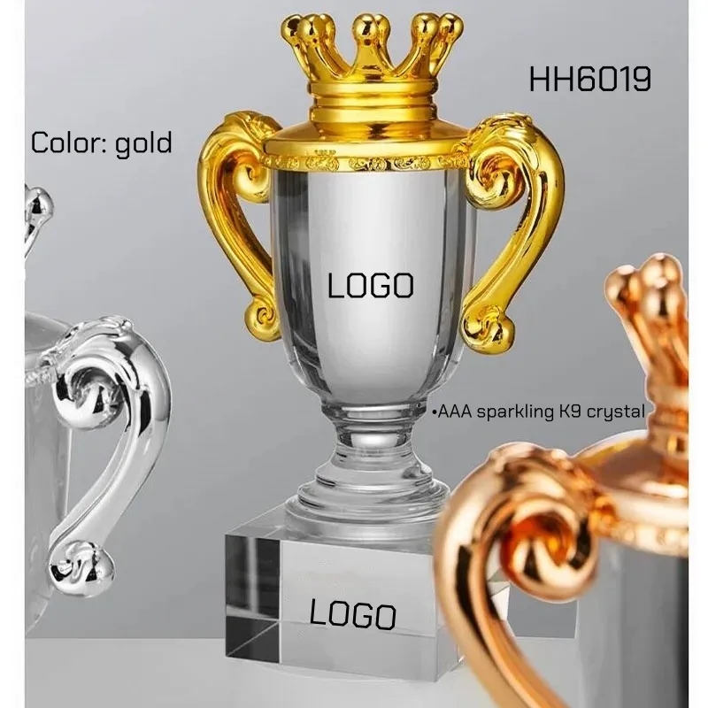 Crown Crystal Cup Trophy Award BULK 10