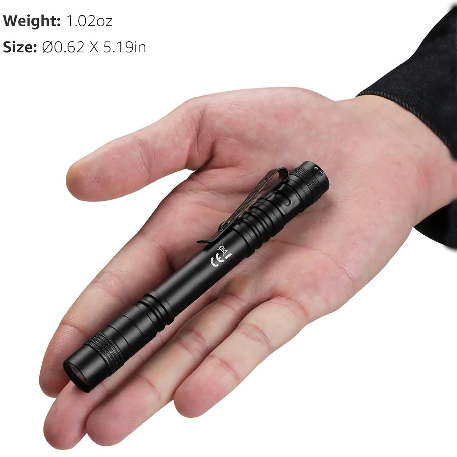 Waterproof Pocket Flashlight with Clip 2
