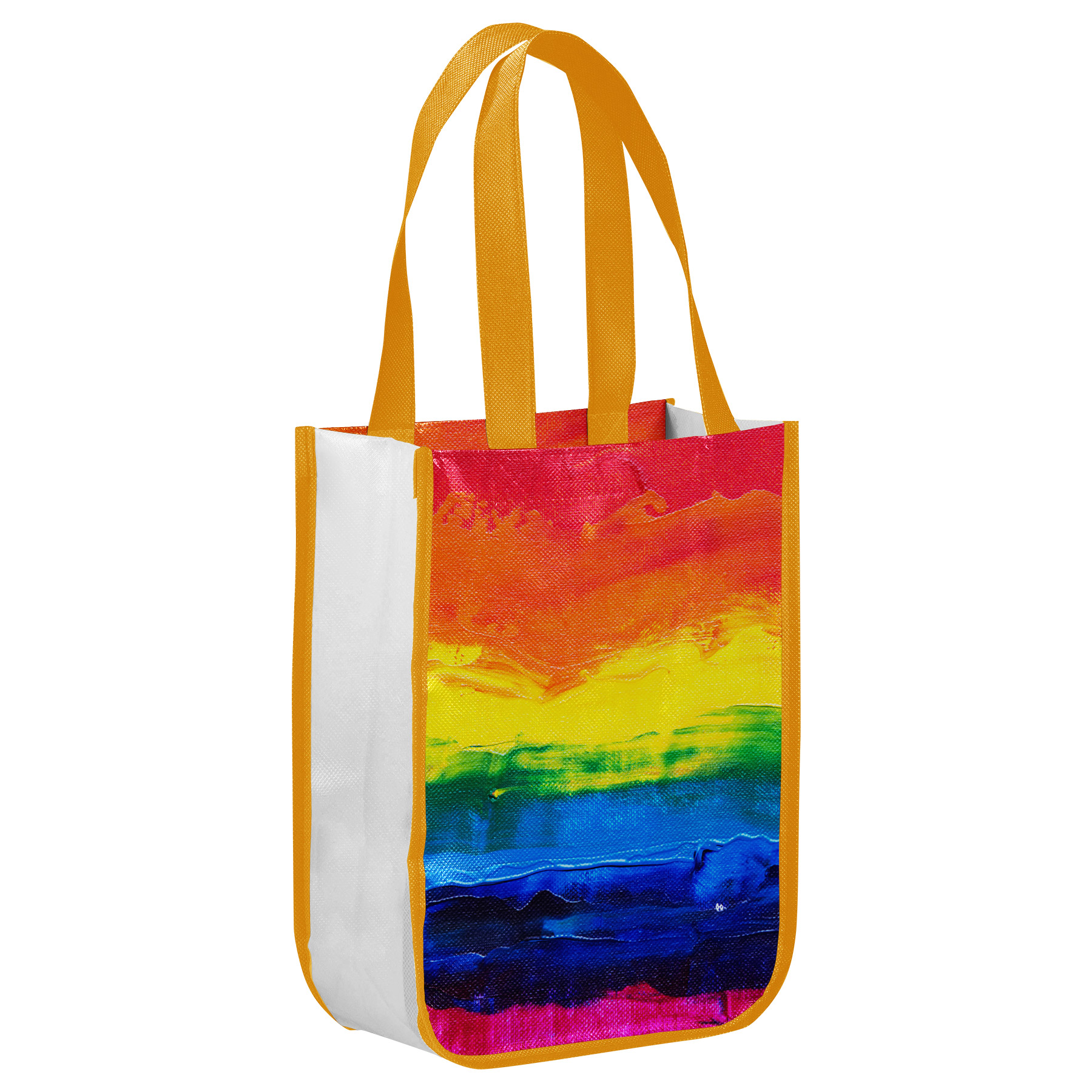 Fully Customizable 105GSM Round-Corner Laminated Tote Bags (12'' x 16'' x 6'') 15