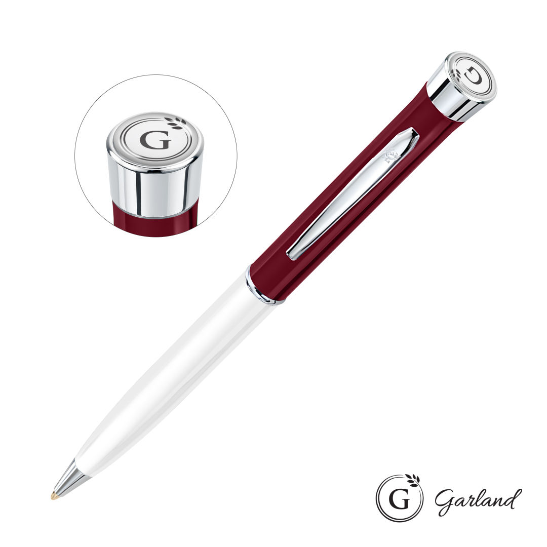 Garland® Patriot Ballpoint Twist Pen - Chrome Accent 7