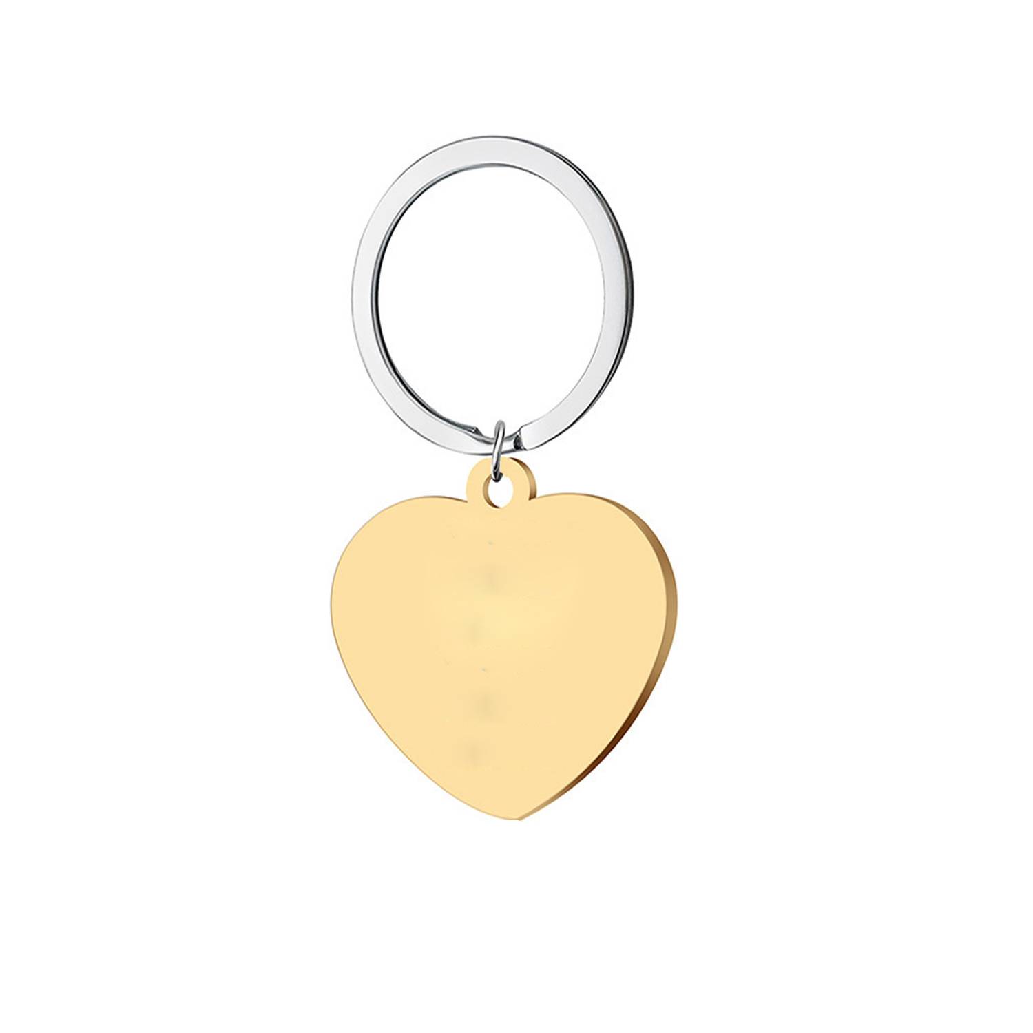 Heart-shaped Metal Pendant Key Chain 5