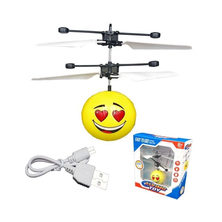 Helicopter Toys - Heart Eyes Emoji Charger Included 2
