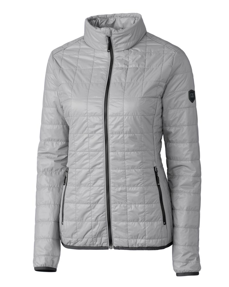 Cutter & Buck Rainier Recycled Insulated Puffer Womens Full Zip Jacket 107