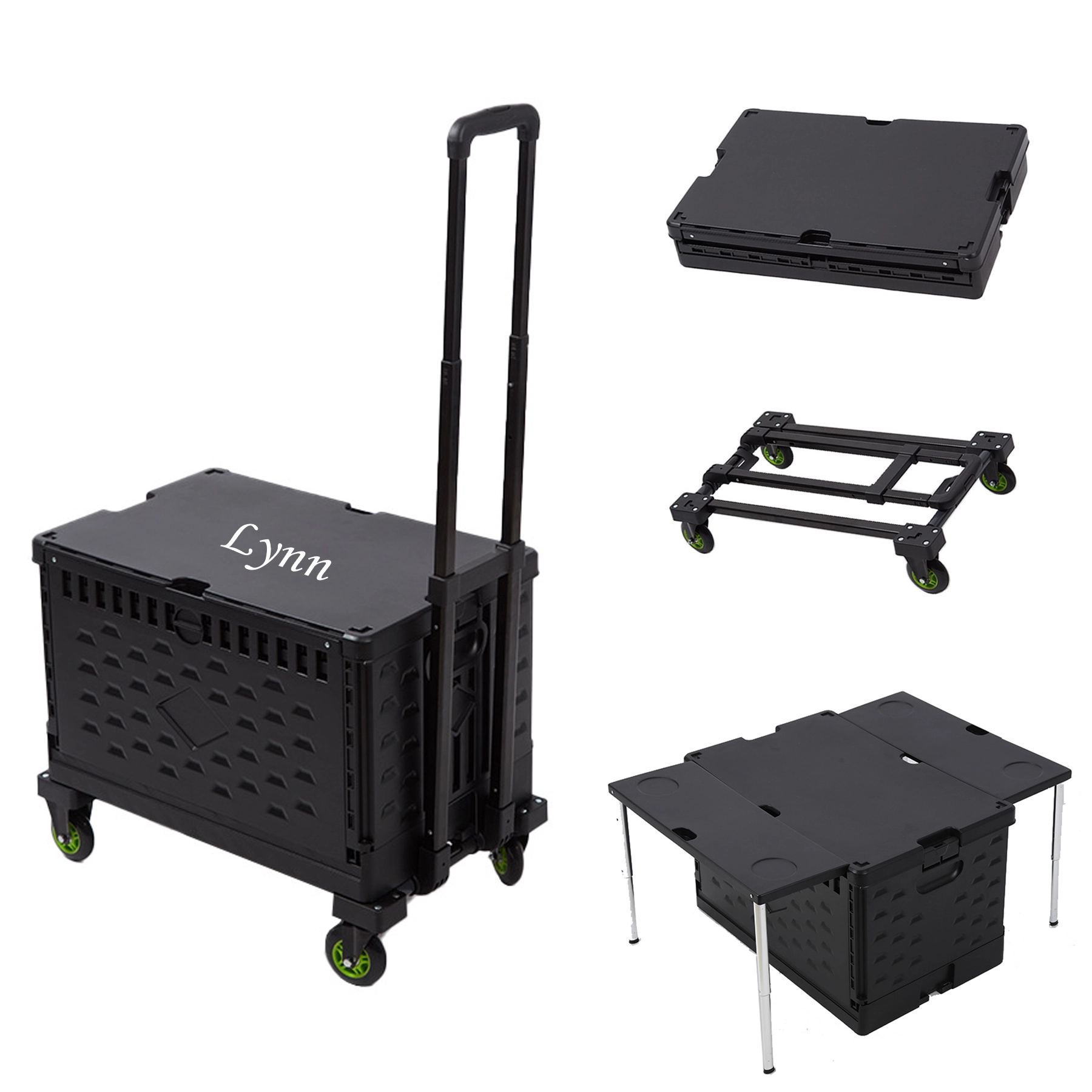 Multifunctional Storage Folding Shopping Cart-Trolley 2