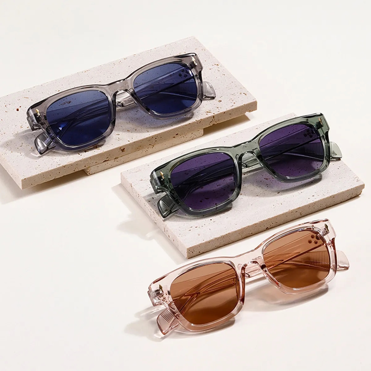 Retro Chic Sunglasses UV Cool Sun Shades Men Women HD Lenses 5