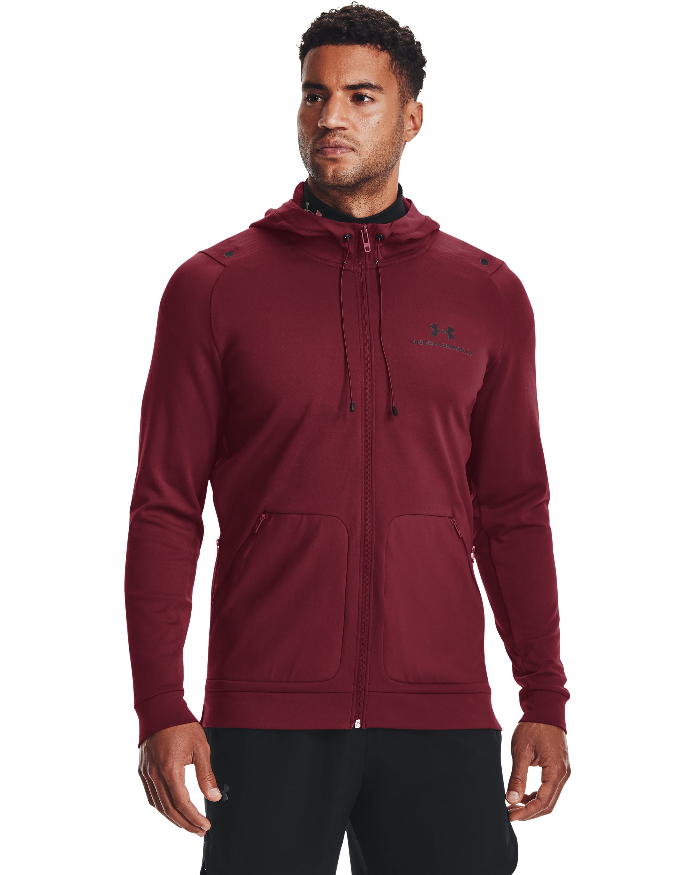 Men's UA RUSH Warm-Up Full-Zip Hoodie, custom hoodie or sweatshirt with logo imprint 4