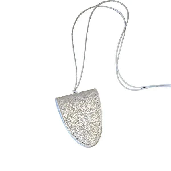 PU Leather Magnetic Sunglasses Holder - Neck Hanging Design 4