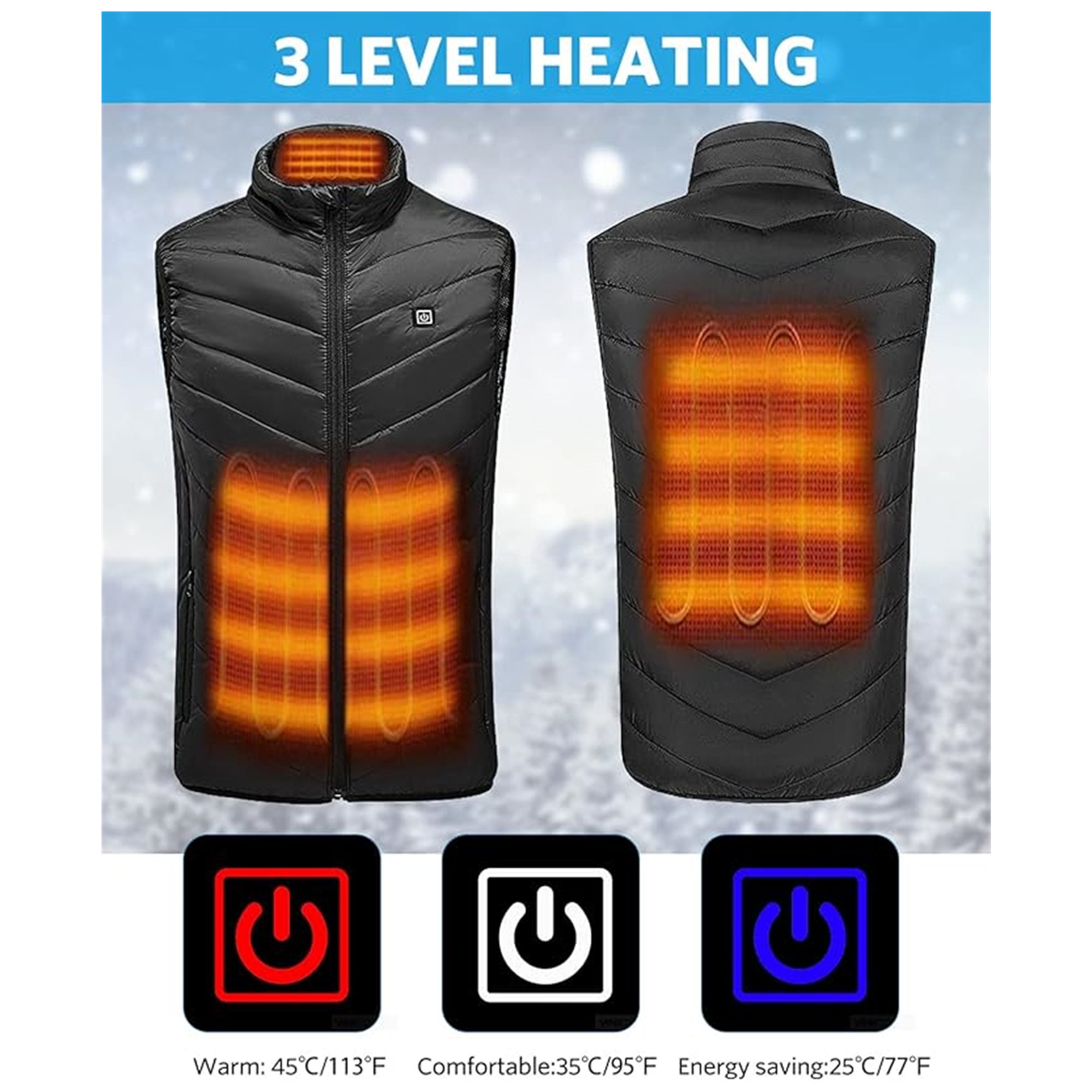 5V USB Charging Heating Vest 2