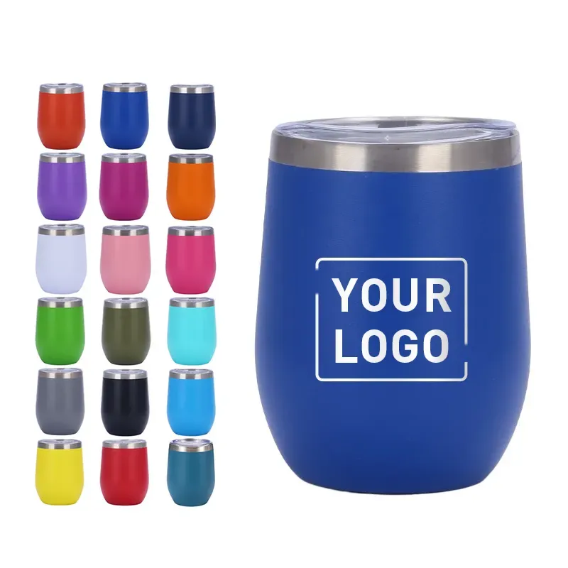 12oz Wine Tumbler with Lid