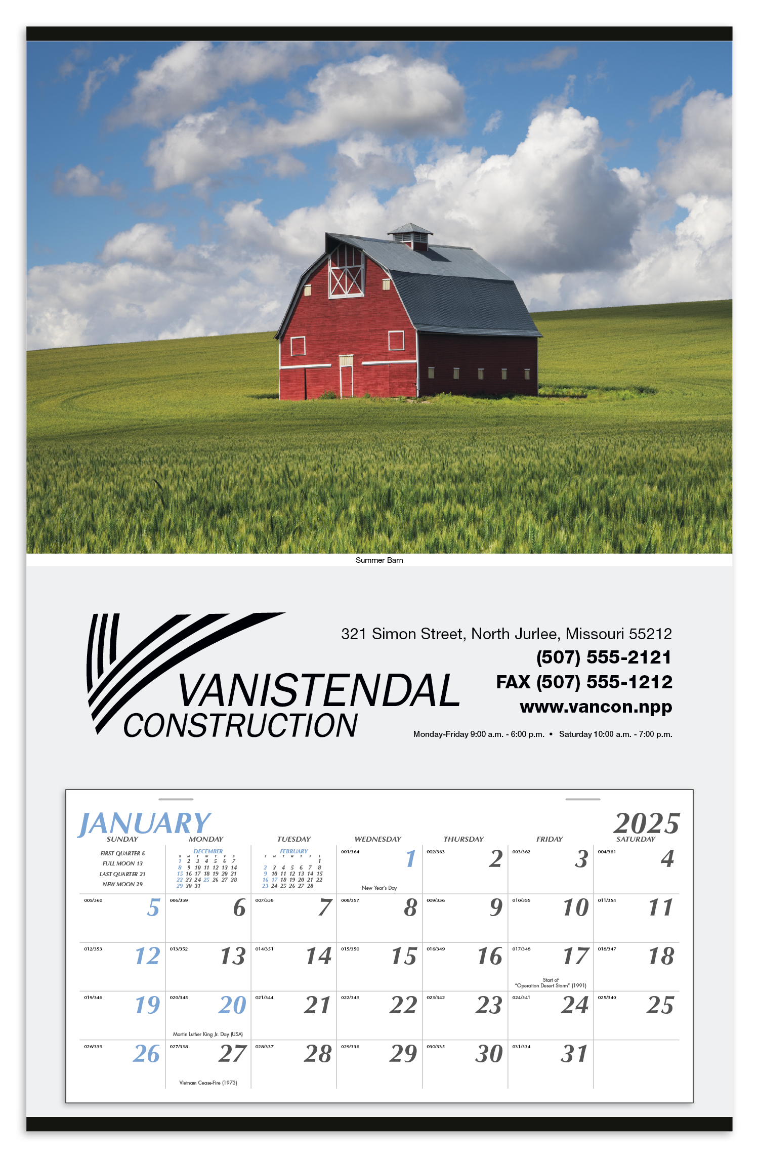 Triumph® Calendars Large Hanger Calendar 29