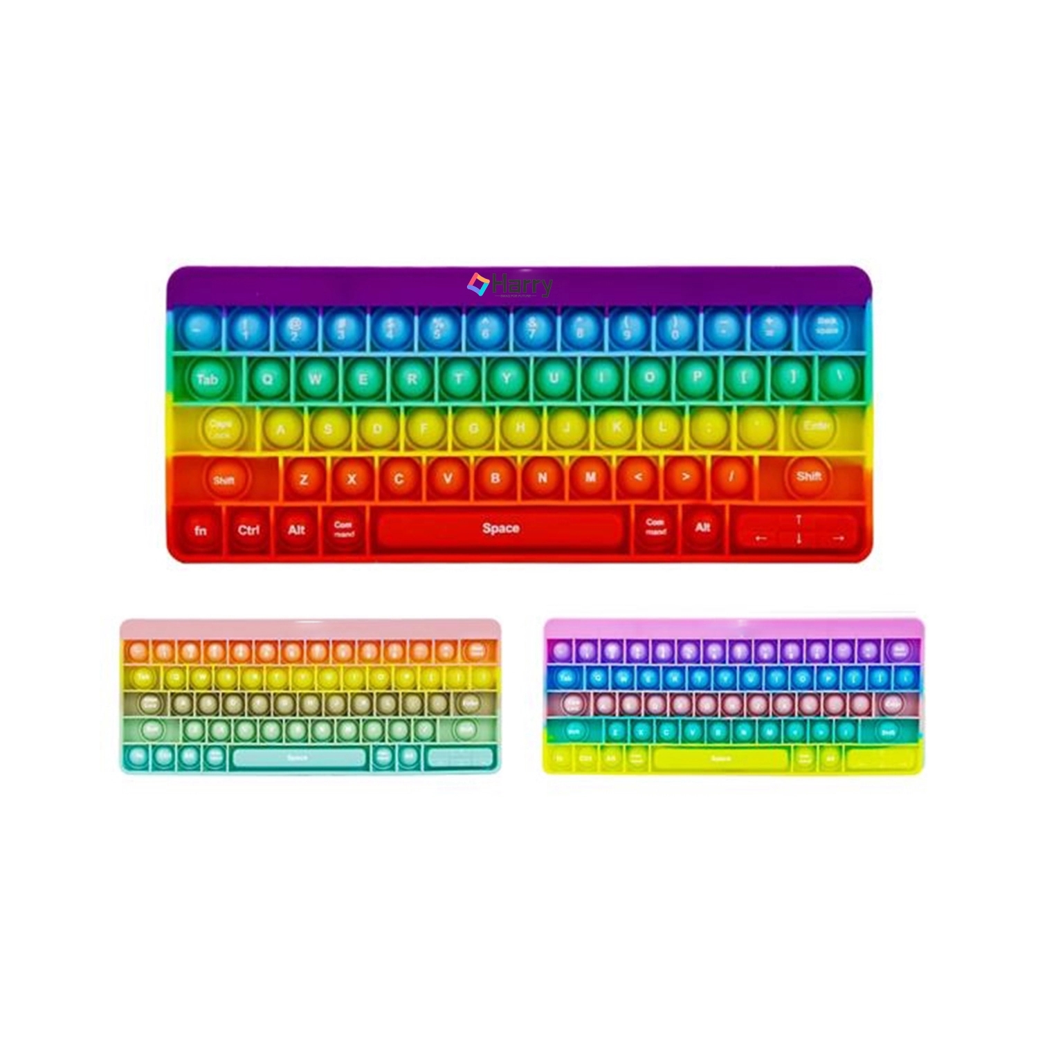 Keyboard Push Pop Fidget Toy - W/ Letters 1