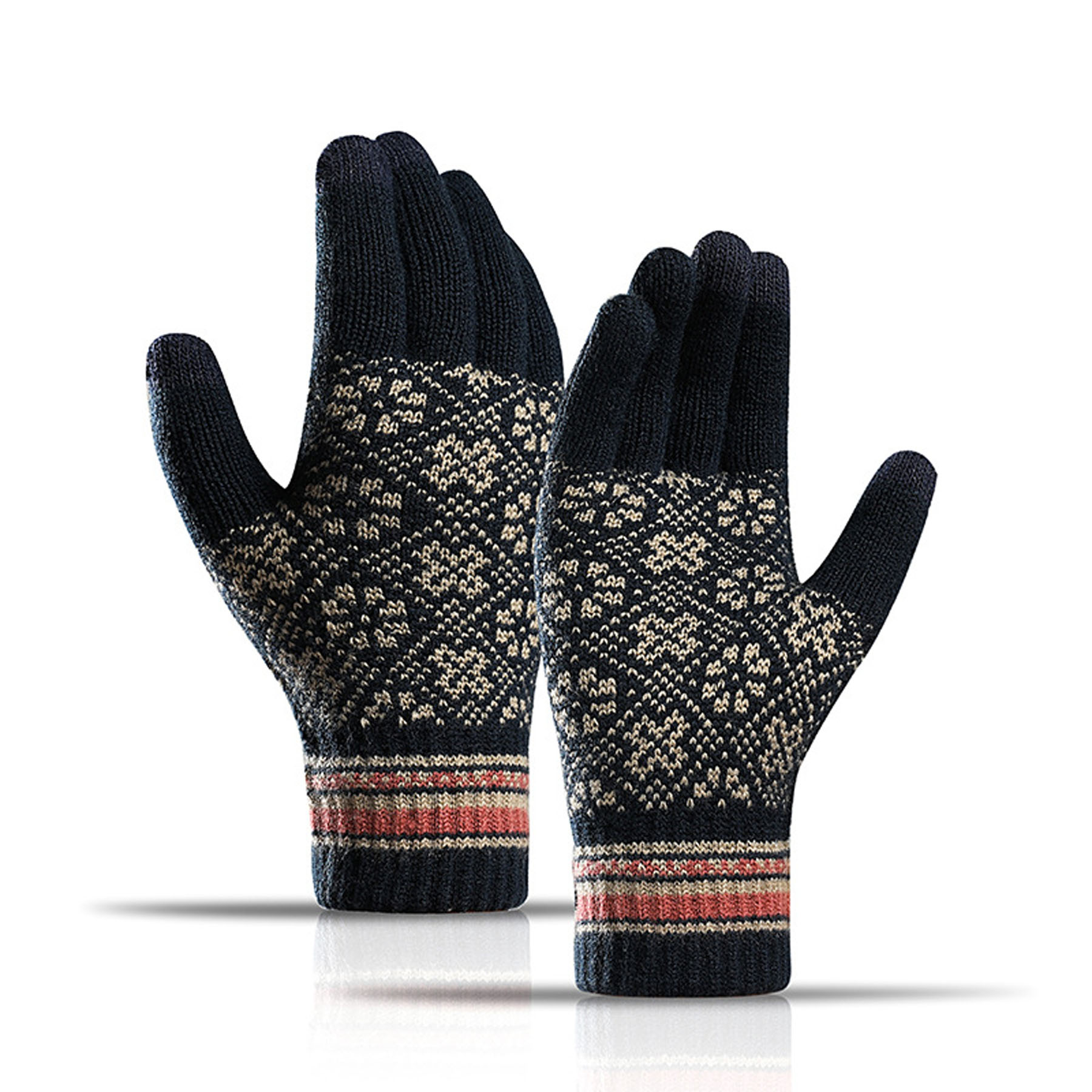 New Jacquard Touch Screen Gloves 4