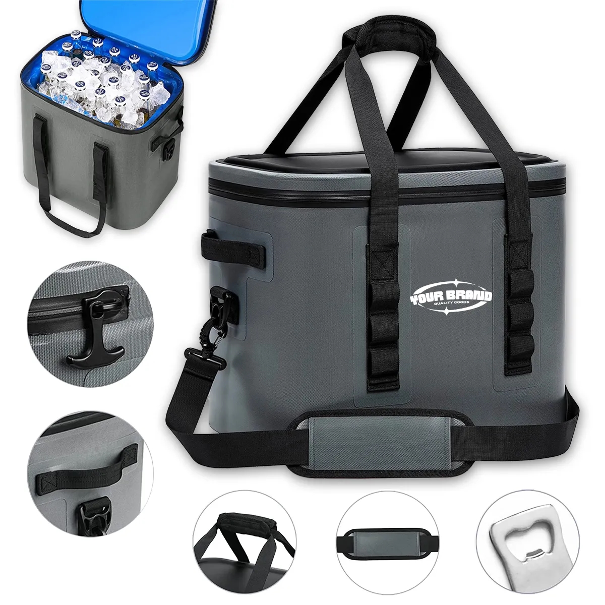 30 Cans Soft Waterproof Leak Proof Insulated Cooler Bags 3