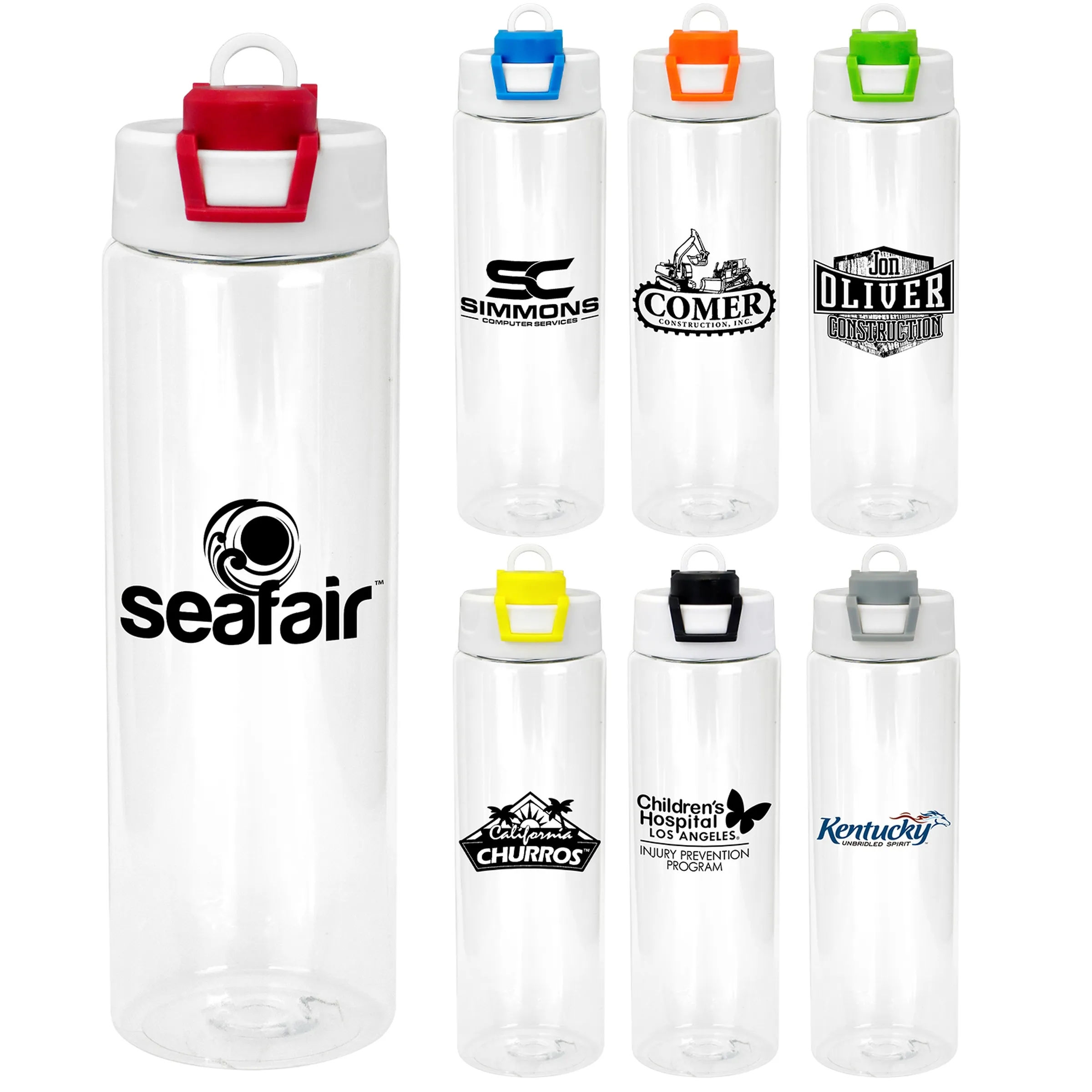 Two Tone Pop Up 24 oz. Recycled Bottle