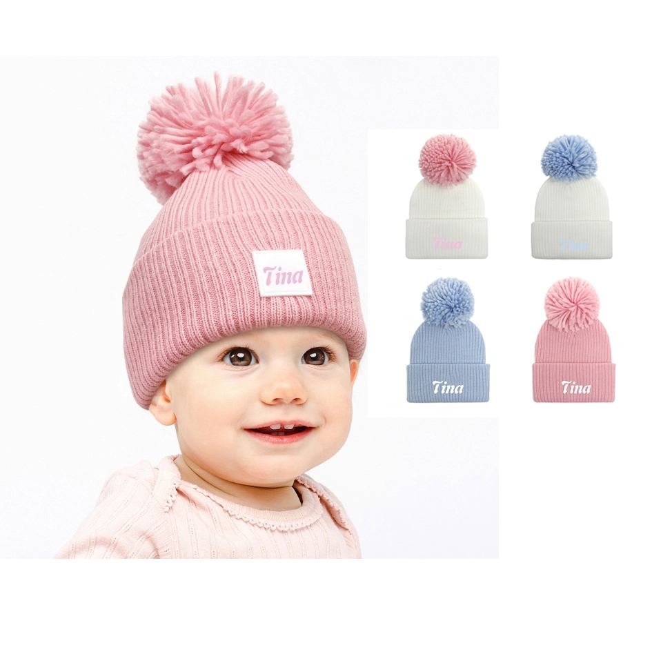 Baby Knit Pom Beanie With Cuff 8