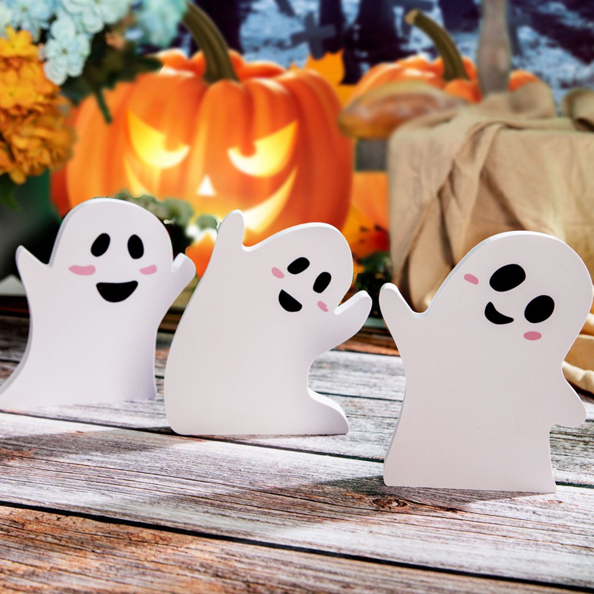 Plastic Halloween Ghost Decoration Pendant 2