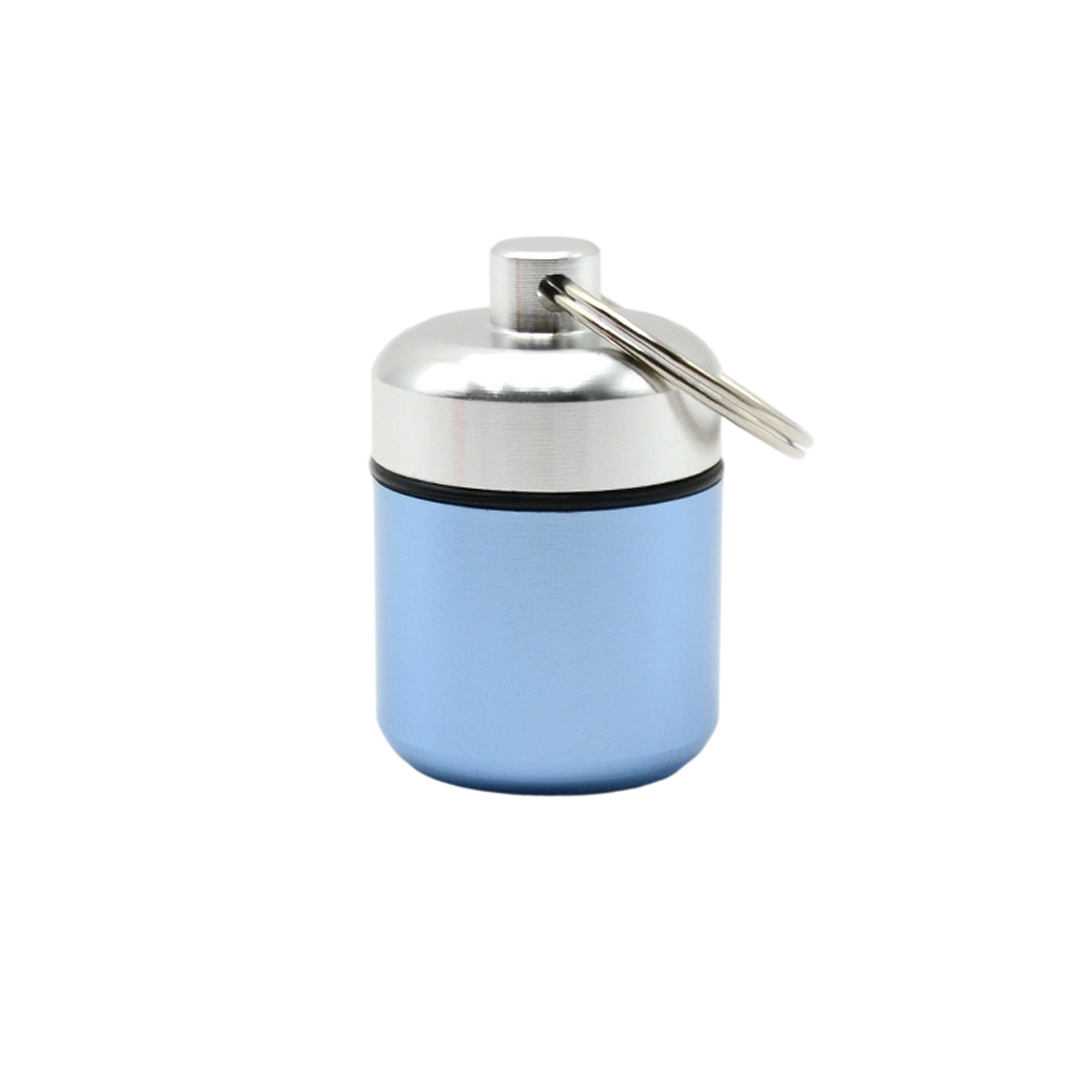 Aluminum Waterproof Portable Pill Box Keychain 6