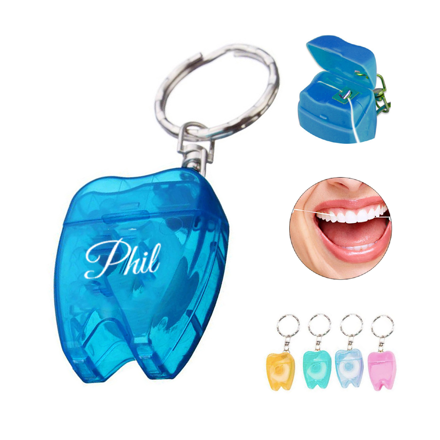 Dental Floss with Keychain 2