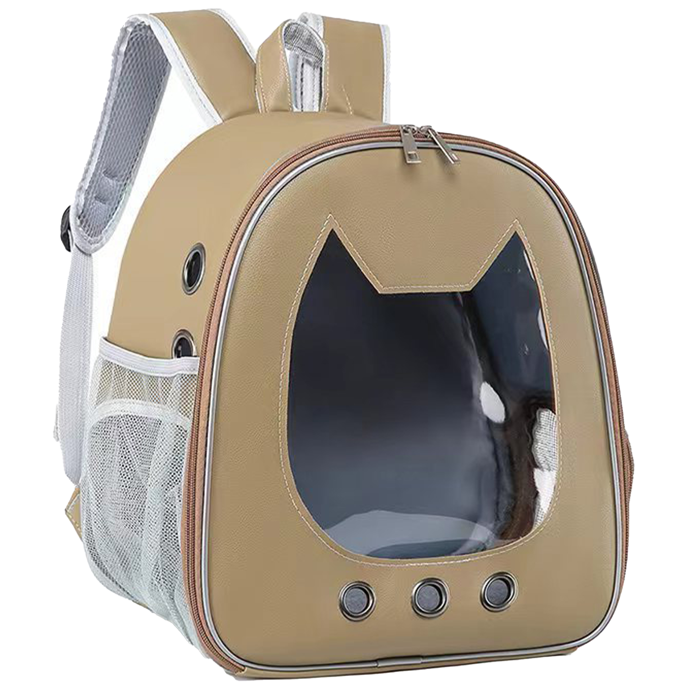 Pu Large Space Breathable Pet Backpack 6