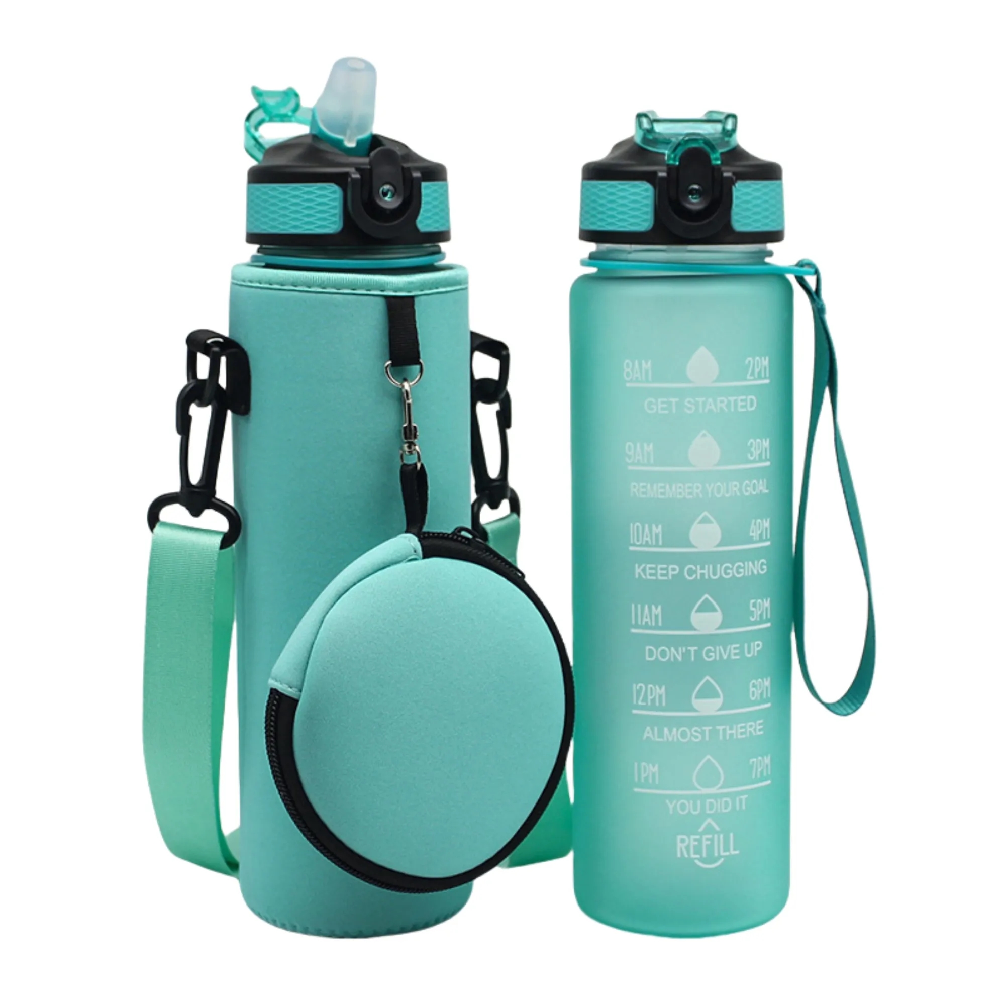 Neoprene Water Bottle Sleeve With Pouch 11
