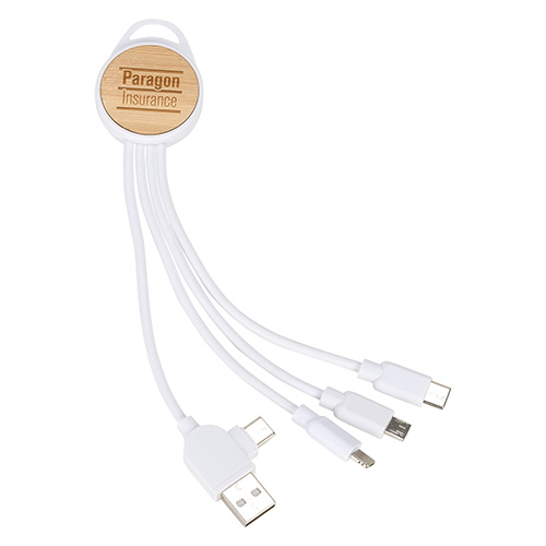 Bamboo 3-in-1 6" Charging Cable 6