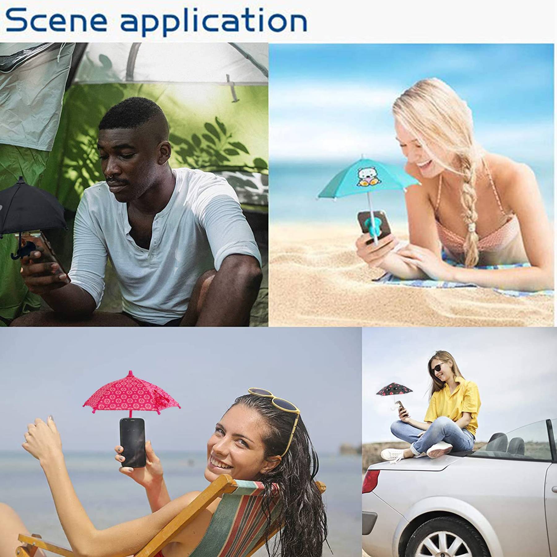 Mobile Phone Holder W/ Mini Umbrella 9
