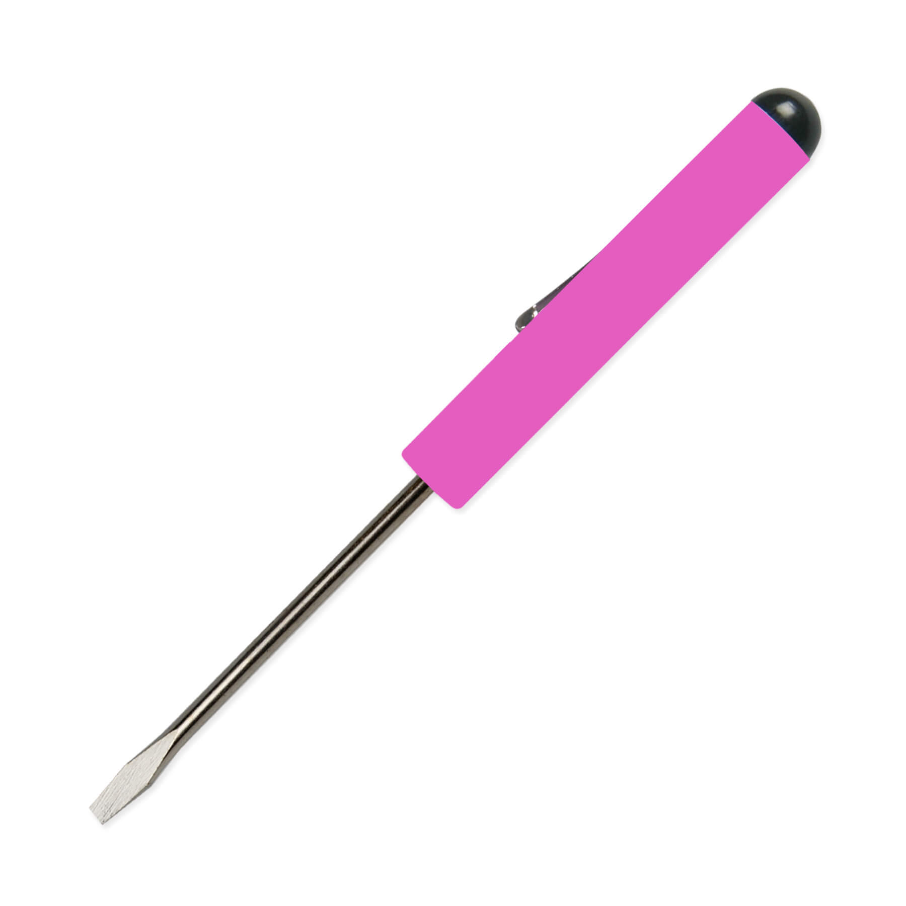 Pocket Screwdriver 1/8" Flat Tip Blade + Button Top 9