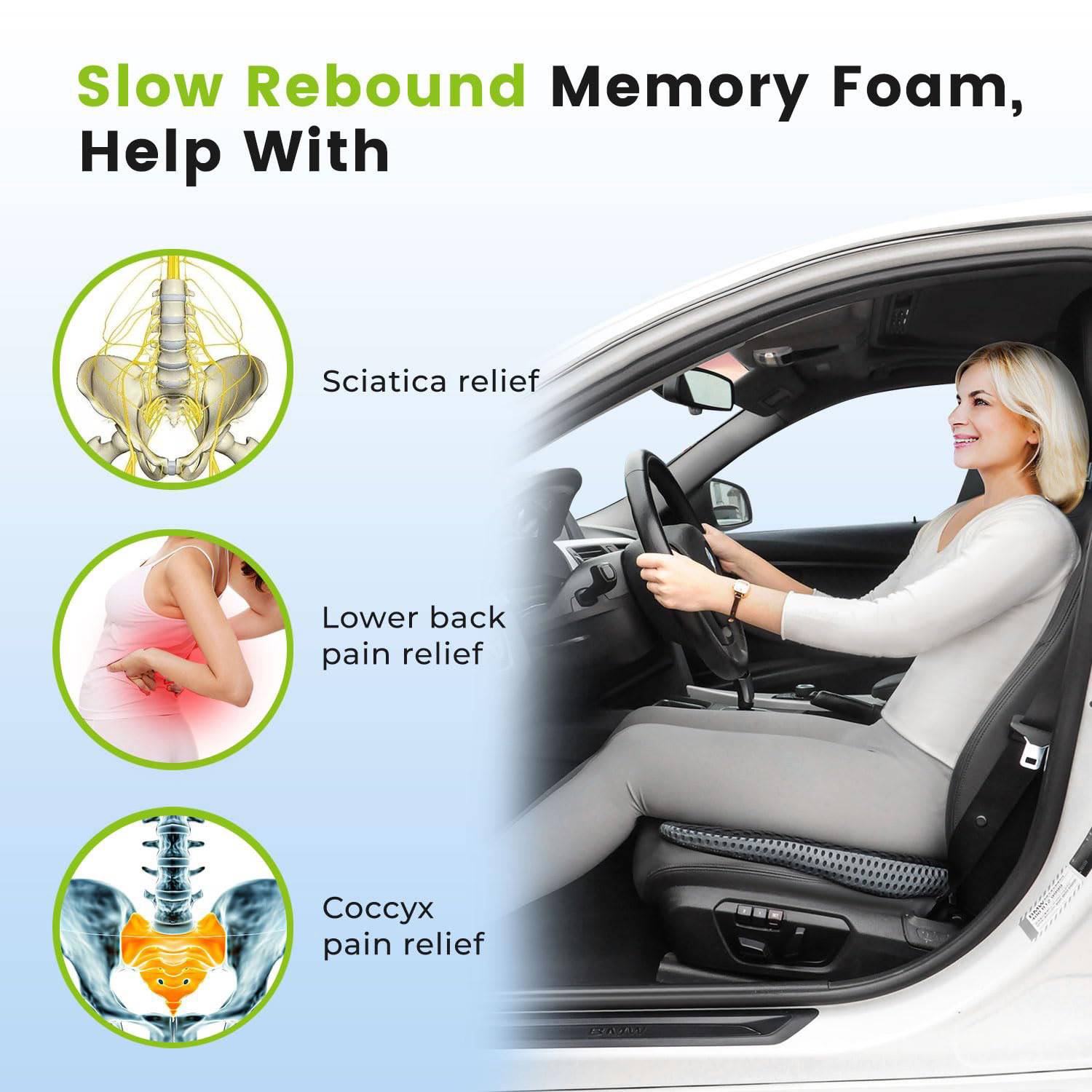 Custom Car Breathable And Elevated Cushion 6