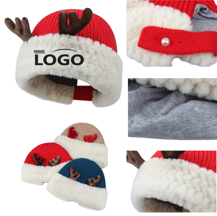 Reindeer Knit Hat 3