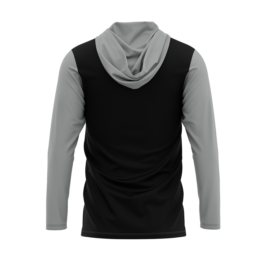 Sublimation UPF Mesh Long Sleeve Hooded T-Shirt - Men, 1