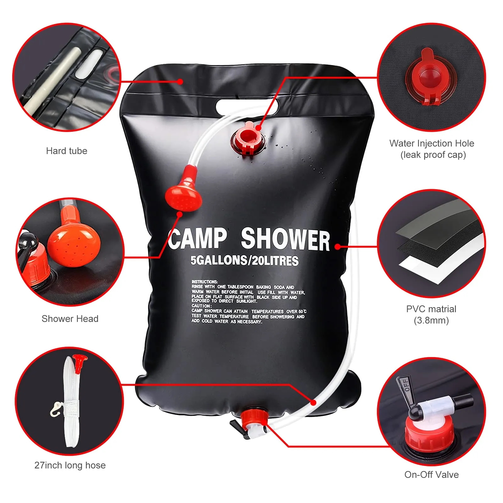 Portable Camping Shower Bag 4