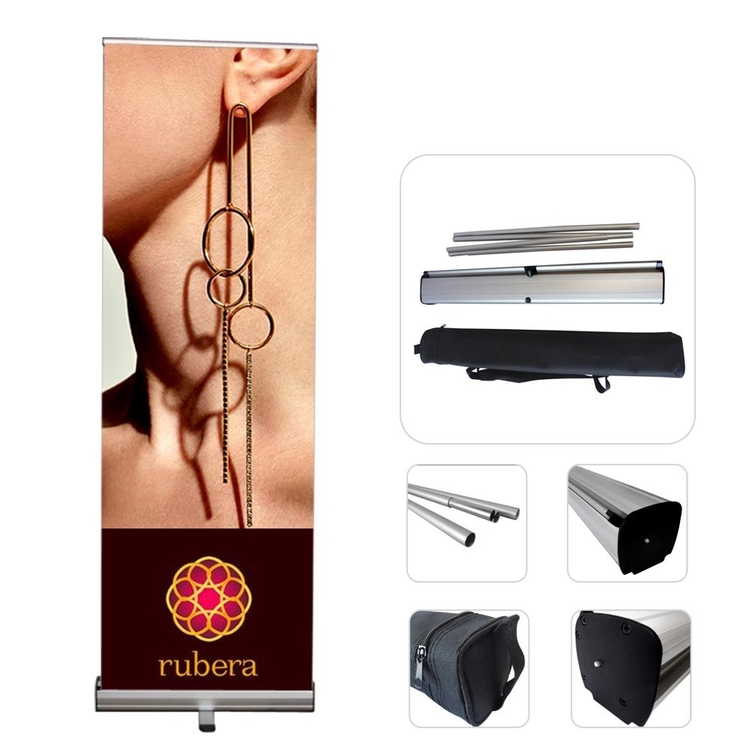 Standard Retractable Kit, Premium Film Retractable Banner Stand, 24" x 73" 3