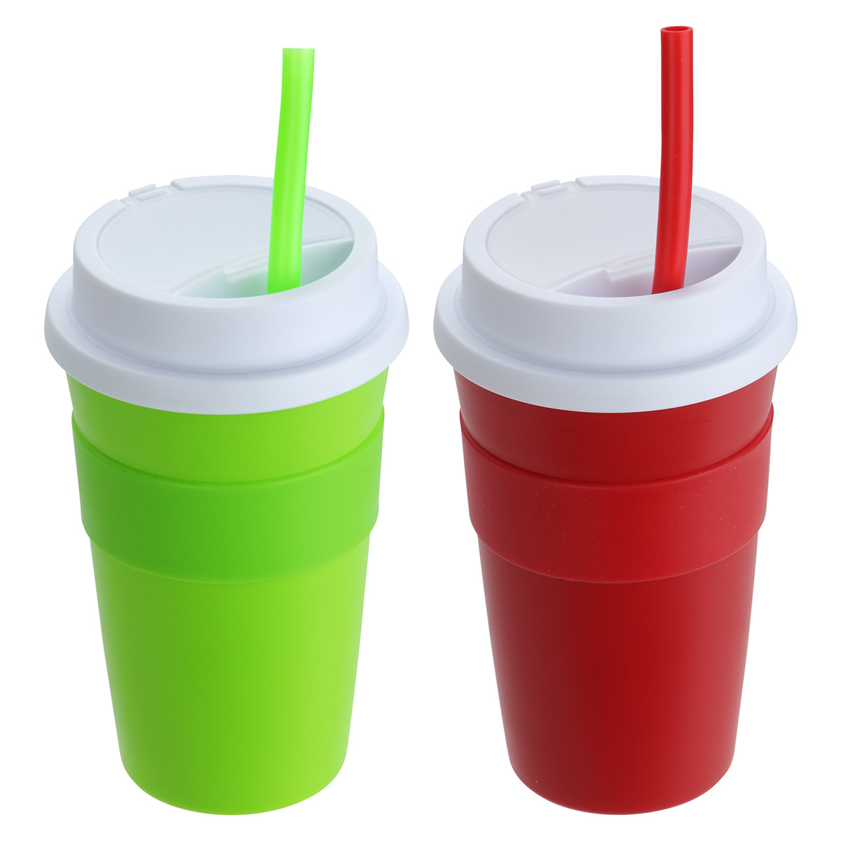 Bistro 14 oz Coffee Cup with Silicone Sleeve + Straw 7