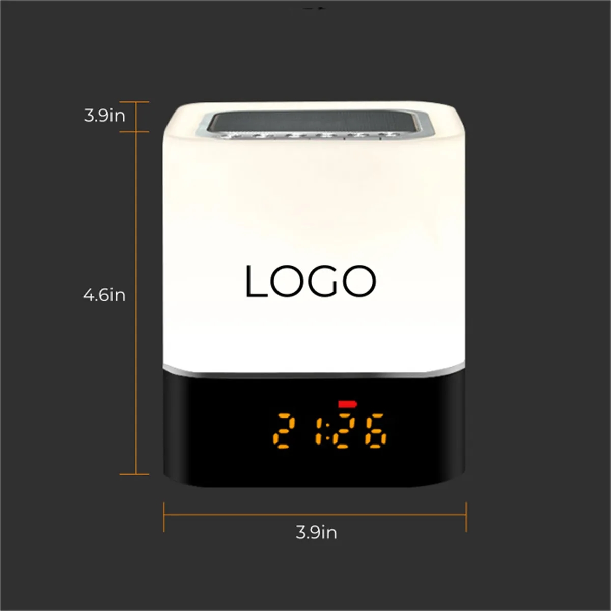 Alarm Clock Bluetooth Speaker Night Light 6