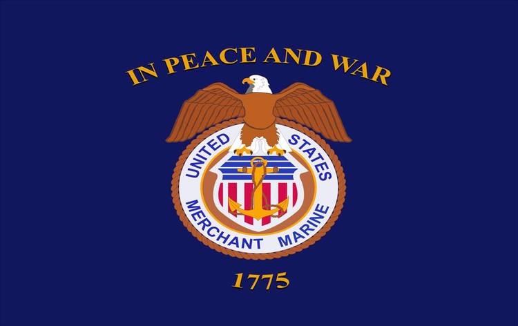U.S. Merchant Marine Flag - 3' x 5' - Nylon 1